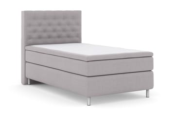 Select No 5 Kontinentalsäng 120x200 Fast Latex - Ljusgrå/Metall - Products - Möbler - Säng - Enkelsäng