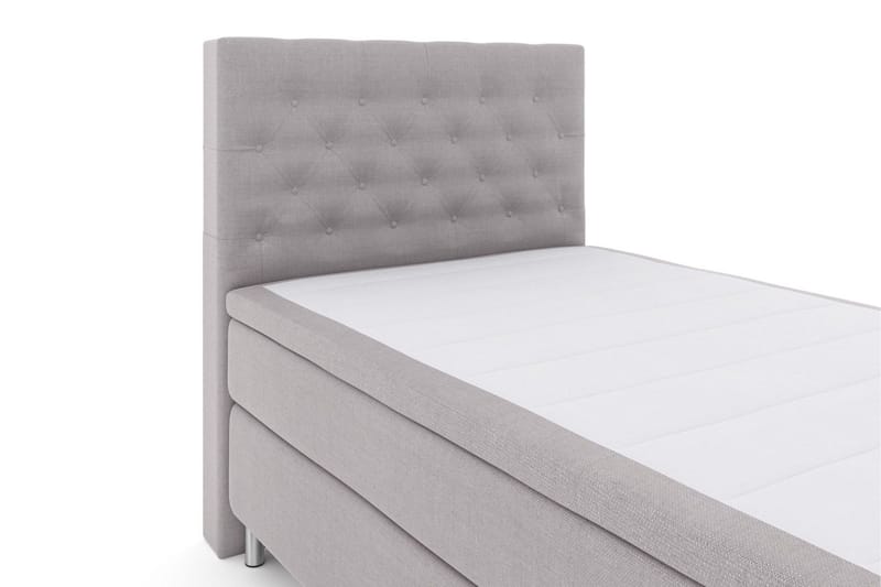 Select No 5 Kontinentalsäng 120x200 Fast Latex - Ljusgrå/Metall - Products - Möbler - Säng - Enkelsäng