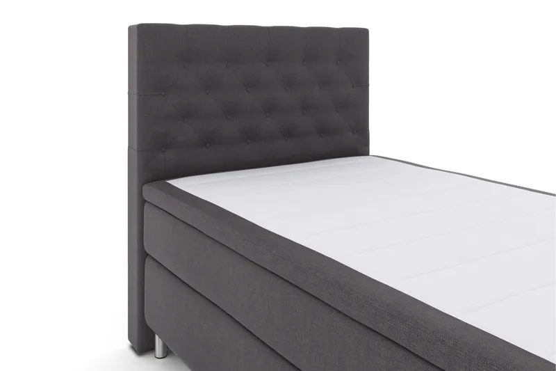 Select No 5 Kontinentalsäng 120x200 Medium Latex - Mörkgrå/Metall - Products - Möbler - Säng - Enkelsäng