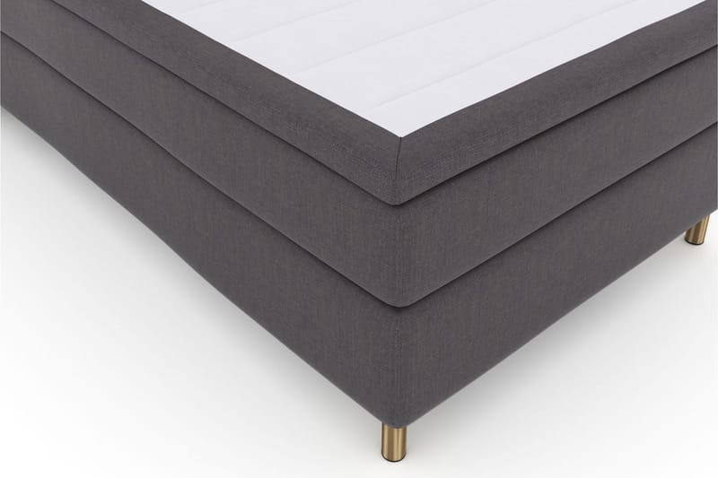 Select No 5 Kontinentalsäng 120x200 Medium Watergel - Mörkgrå/Koppar - Products - Möbler - Säng - Enkelsäng