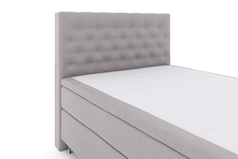 Select No 5 Kontinentalsäng 140x200 Fast/Medium Latex - Ljusgrå/Silver - Products - Möbler - Säng - Kontinentalsäng