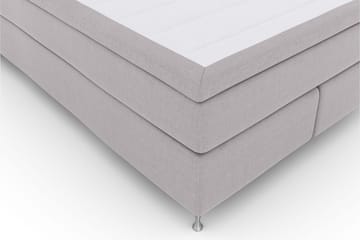 Select No 5 Kontinentalsäng 140x200 Fast/Medium Latex - Ljusgrå/Silver - Products - Möbler - Säng - Kontinentalsäng