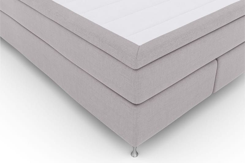 Select No 5 Kontinentalsäng 140x200 Fast/Medium Latex - Ljusgrå/Silver - Products - Möbler - Säng - Kontinentalsäng