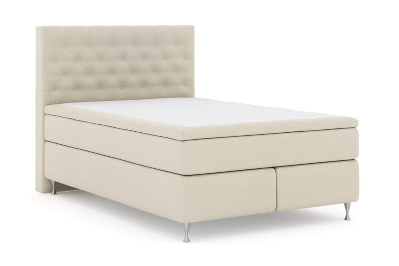 Select No 5 Kontinentalsäng 140x200 Fast/Medium Watergel - Beige/Silver - Products - Möbler - Säng - Kontinentalsäng