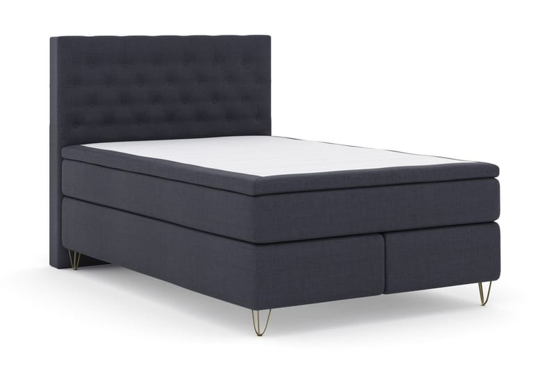 Select No 5 Kontinentalsäng 160x200 Fast Watergel - Blå/Metall V-Form - Products - Möbler - Säng - Kontinentalsäng