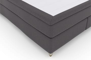 Select No 5 Kontinentalsäng 160x200 Fast Watergel - Mörkgrå/Metall V-Form - Products - Möbler - Säng - Kontinentalsäng