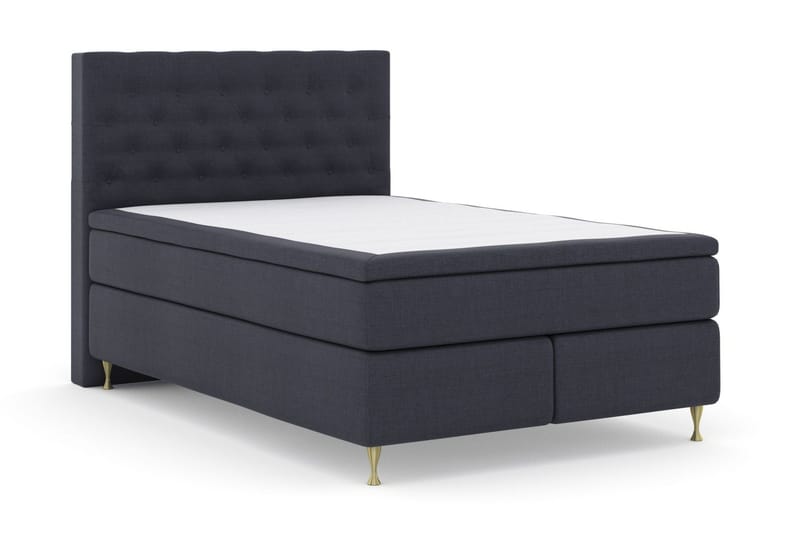 Select No 5 Kontinentalsäng 160x200 Fast/Medium Latex - Blå/Guld - Products - Möbler - Säng - Kontinentalsäng