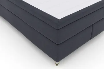 Select No 5 Kontinentalsäng 160x200 Fast/Medium Latex - Blå/Metall V-Form - Products - Möbler - Säng - Kontinentalsäng