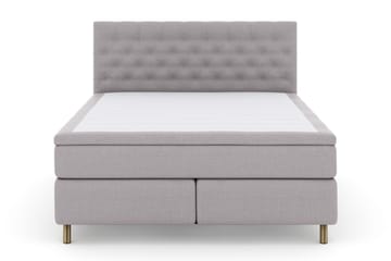 Select No 5 Kontinentalsäng 160x200 Fast/Medium Latex - Ljusgrå/Koppar - Products - Möbler - Säng - Kontinentalsäng