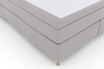 Select No 5 Kontinentalsäng 160x200 Fast/Medium Watergel - Ljusgrå/Guld - Products - Möbler - Säng - Kontinentalsäng