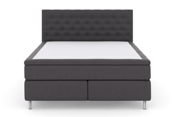 Select No 5 Kontinentalsäng 180x200 Medium Watergel - Mörkgrå/Metall - Products - Möbler - Säng - Kontinentalsäng