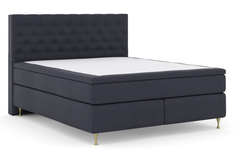 Select No 5 Kontinentalsäng 210x210 Fast Watergel - Blå/Guld - Products - Möbler - Säng - Kontinentalsäng