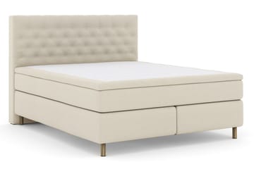 Select No 5 Kontinentalsäng 210x210 Fast/Medium Latex - Beige/Koppar - Products - Möbler - Säng - Kontinentalsäng