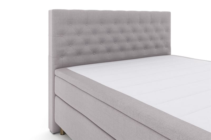 Select No 5 Kontinentalsäng 210x210 Fast/Medium Latex - Ljusgrå/Koppar - Products - Möbler - Säng - Kontinentalsäng