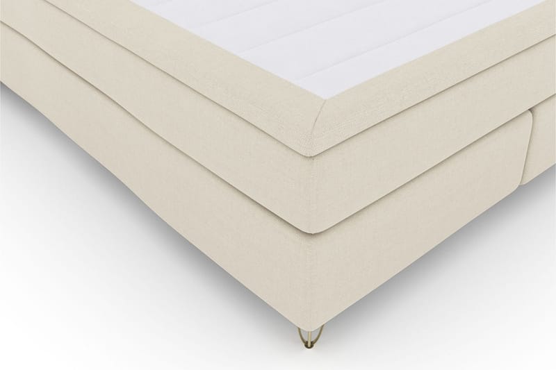 Select No 5 Kontinentalsäng 210x210 Medium Latex - Beige/Metall V-Form - Products - Möbler - Säng - Kontinentalsäng