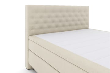 Select No 5 Kontinentalsäng 210x210 Medium Latex - Beige/Metall V-Form - Products - Möbler - Säng - Kontinentalsäng