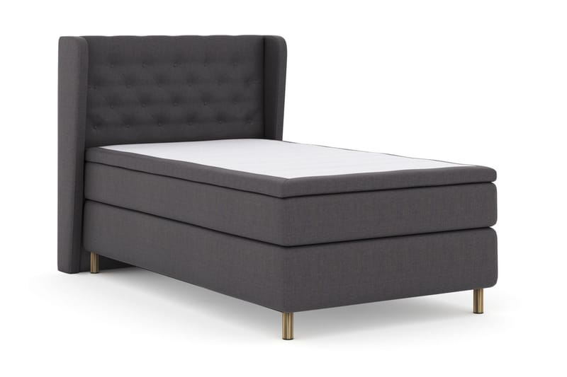 Select No 6 Komplett Sängpaket 120x200 Fast Latex/Memory - Mörkgrå/Koppar - Products - Möbler - Säng - Enkelsäng