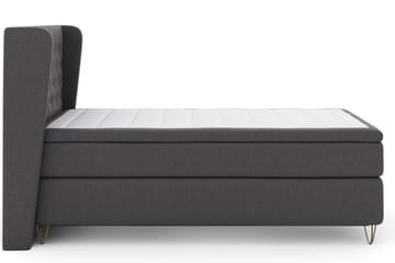 Select No 6 Komplett Sängpaket 120x200 Fast Latex/Memory - Mörkgrå/Metall V-form - Products - Möbler - Säng - Enkelsäng