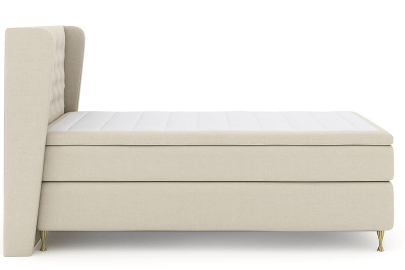 Select No 6 Komplett Sängpaket 120x200 Fast Memory/Pocket - Beige/Guld - Products - Möbler - Säng - Enkelsäng