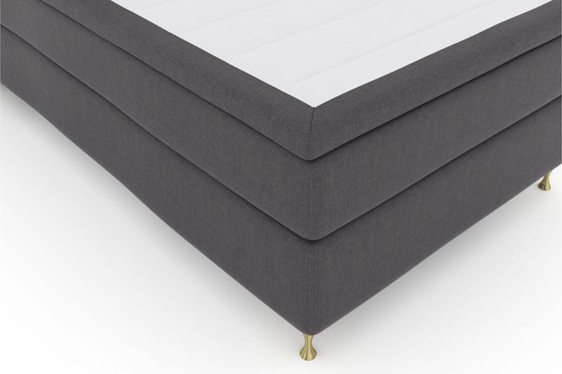Select No 6 Komplett Sängpaket 120x200 Fast Memory/Pocket - Mörkgrå/Guld - Products - Möbler - Säng - Enkelsäng