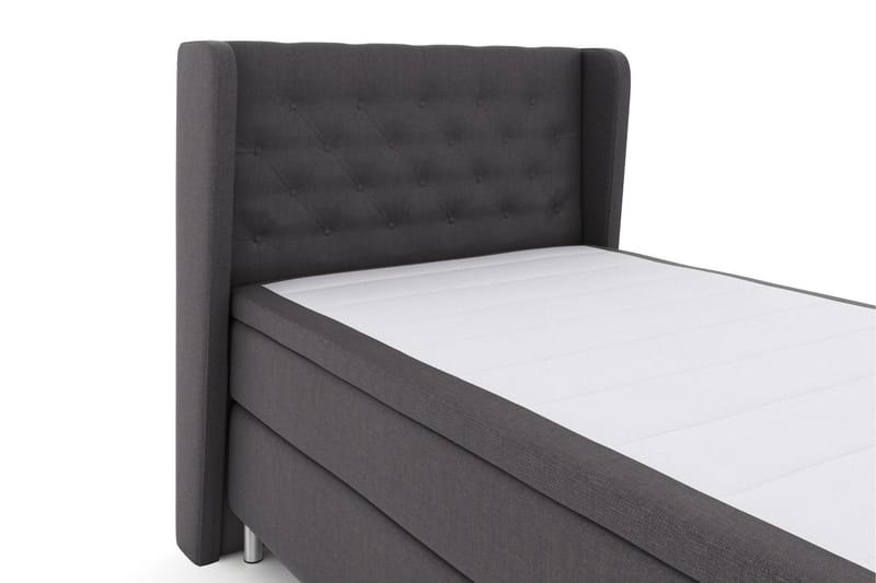 Select No 6 Komplett Sängpaket 120x200 Fast Memory/Pocket - Mörkgrå/Metall - Products - Möbler - Säng - Enkelsäng