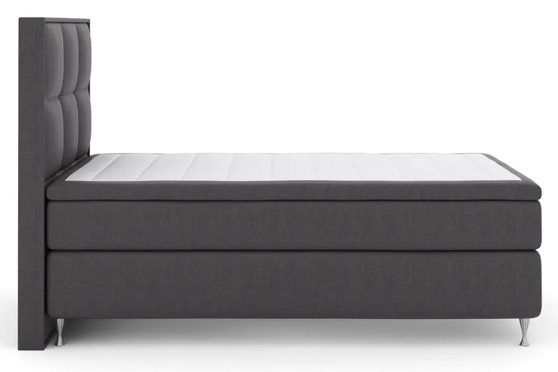 Select No 6 Komplett Sängpaket 120x200 Fast Watergel - Mörkgrå/Silver - Products - Möbler - Säng - Enkelsäng