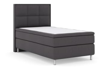 Select No 6 Komplett Sängpaket 120x200 Medium Latex/Memory - Mörkgrå/Metall - Products - Möbler - Säng - Enkelsäng