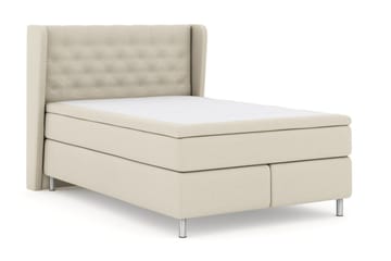 Select No 6 Komplett Sängpaket 140x200 Fast Watergel - Beige/Metall - Products - Möbler - Säng - Kontinentalsäng