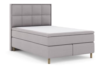 Select No 6 Komplett Sängpaket 140x200 Fast/Medium Watergel - Ljusgrå/Koppar - Products - Möbler - Säng - Kontinentalsäng