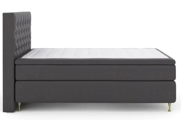 Select No 6 Komplett Sängpaket 140x200 F/M Latex/Memory - Mörkgrå/Guld - Products - Möbler - Säng - Kontinentalsäng