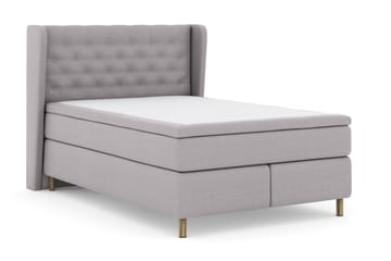 Select No 6 Komplett Sängpaket 140x200 F/M Memory/Pocket - Ljusgrå/Koppar - Products - Möbler - Säng - Kontinentalsäng