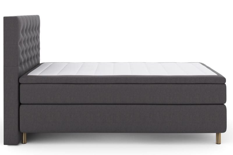 Select No 6 Komplett Sängpaket 140x200 F/M Memory/Pocket - Mörkgrå/Koppar - Products - Möbler - Säng - Kontinentalsäng