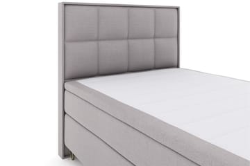 Select No 6 Komplett Sängpaket 140x200 Medium Latex/Memory - Ljusgrå/Metall V-form - Products - Möbler - Säng - Kontinentalsäng