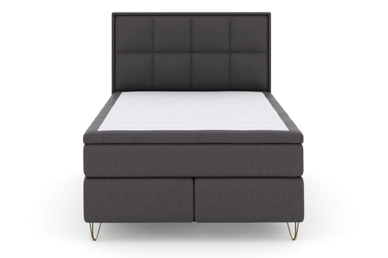 Select No 6 Komplett Sängpaket 140x200 Medium Latex/Memory - Mörkgrå/Metall V-form - Products - Möbler - Säng - Kontinentalsäng