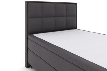 Select No 6 Komplett Sängpaket 140x200 Medium Latex/Memory - Mörkgrå/Metall V-form - Products - Möbler - Säng - Kontinentalsäng
