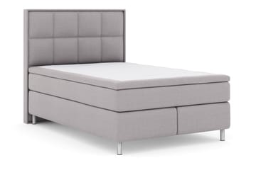 Select No 6 Komplett Sängpaket 140x200 Medium Memory/Pocket - Ljusgrå/Metall - Products - Möbler - Säng - Kontinentalsäng