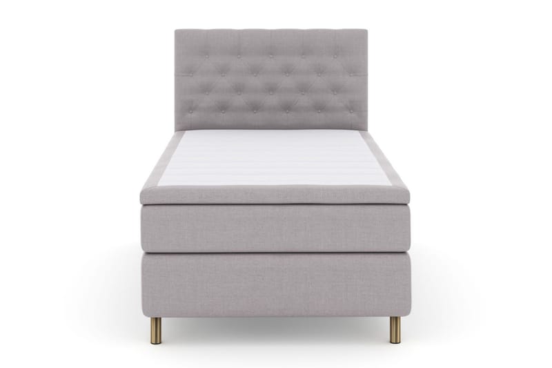 Select No 6 Kontinentalsäng 120x200 Fast Watergel - Ljusgrå/Koppar - Products - Möbler - Säng - Enkelsäng