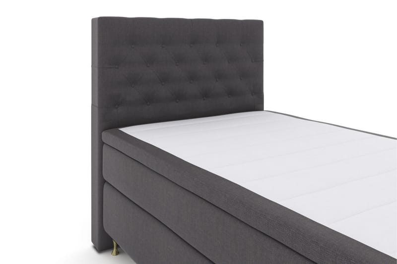 Select No 6 Kontinentalsäng 120x200 Medium Latex/Memory - Mörkgrå/Guld - Products - Möbler - Säng - Enkelsäng