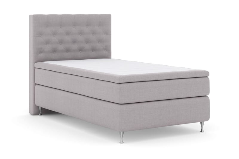 Select No 6 Kontinentalsäng 120x200 Medium Watergel - Ljusgrå/Silver - Products - Möbler - Säng - Enkelsäng