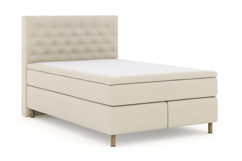 Select No 6 Kontinentalsäng 140x200 Medium Memory/Pocket - Beige/Koppar - Products - Möbler - Säng - Kontinentalsäng