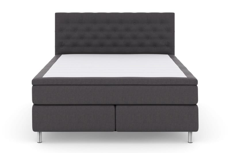 Select No 6 Kontinentalsäng 160x200 Fast Latex/Memory - Mörkgrå/Metall - Products - Möbler - Säng - Kontinentalsäng