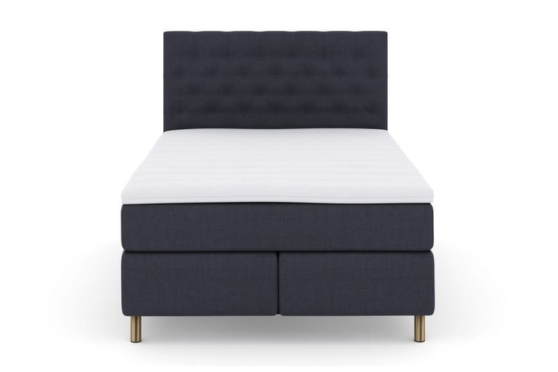 Select No 6 Kontinentalsäng 160x200 Fast Memory/Pocket, Blå/Koppar