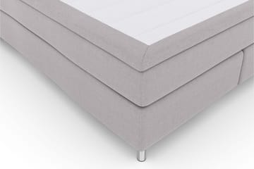 Select No 6 Kontinentalsäng 160x200 Fast Watergel - Ljusgrå/Metall - Products - Möbler - Säng - Kontinentalsäng