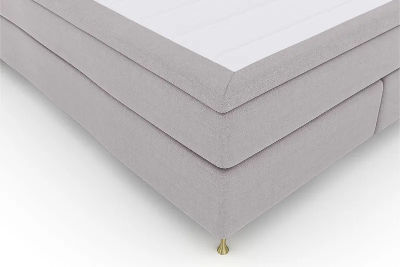 Select No 6 Kontinentalsäng 160x200 Medium Watergel - Ljusgrå/Guld - Products - Möbler - Säng - Kontinentalsäng