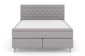 Select No 6 Kontinentalsäng 180x200 Fast Latex/Memory - Ljusgrå/Metall - Products - Möbler - Säng - Kontinentalsäng