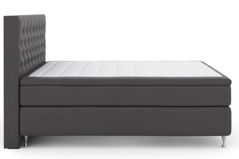 Select No 6 Kontinentalsäng 180x200 Fast Watergel - Mörkgrå/Silver - Products - Möbler - Säng - Kontinentalsäng