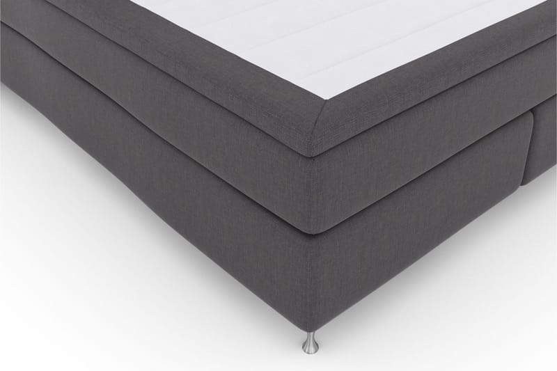 Select No 6 Kontinentalsäng 180x200 Fast Watergel - Mörkgrå/Silver - Products - Möbler - Säng - Kontinentalsäng
