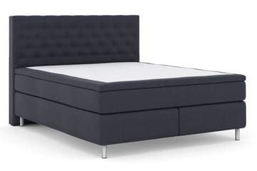 Select No 6 Kontinentalsäng 210x210 Fast/Medium Latex/Memory - Blå/Metall - Products - Möbler - Säng - Kontinentalsäng