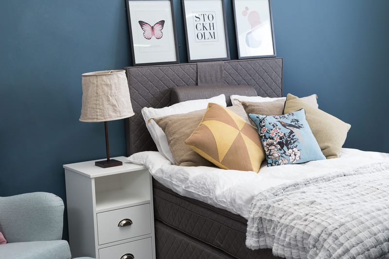 Sundborn Kontinentalsäng 140x200  Grå - Grå - Products - Möbler - Säng - Kontinentalsäng
