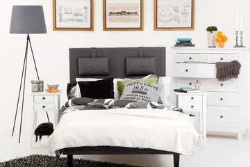 Viken Bas Komplett SängpaketRamsäng 120x200 Medelfast - Grå - Products - Möbler - Säng - Enkelsäng